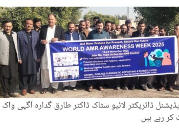 لیہ میں ورلڈ اینٹی مائیکروبیل ریزسٹنس ویک کے سلسلہ میں سیمینارز اور آگاہی واکس کا انعقاد، سیکرٹری لائیوسٹاک کی ہدایت پر تقریبات، ڈاکٹر طارق گدارہ اور ماہرین کی AMR سے متعلق لیکچرز، اینٹی بایوٹکس کے ذمہ دارانہ استعمال پر زور