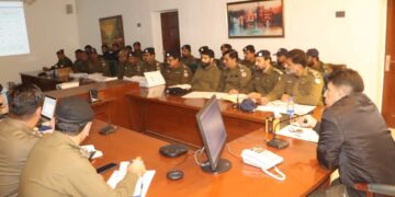 ڈی پی او لیہ حسن جاوید بھٹی کی زیر صدارت دفتر پولیس میں میٹنگ کا انعقاد