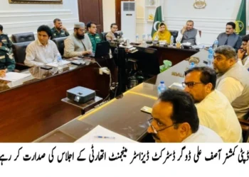 ڈسٹرکٹ ڈیزاسٹر مینجمنٹ اتھارٹی کا اجلاس، ممکنہ سیلابی صورتحال سے نمٹنے کے لیے پیشگی انتظامات کا تفصیلی جائزہ