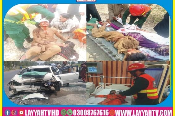 ایم ایم روڈ پر تیز رفتار کار ٹریلر سے ٹکرا گئی، 7 افراد زخمی،ریسکیو 1122 نے زخمیوں کو طبی امداد دے کر اسپتال منتقل کر دیا۔۔