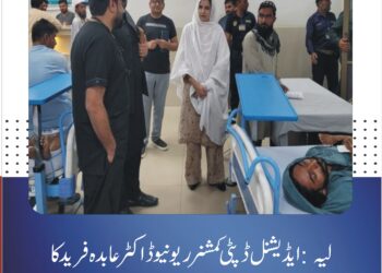 لیہ: ایڈیشنل ڈپٹی کمشنر ریونیو ڈاکٹر عابدہ فرید کا ڈی ایچ کیو ہسپتال کا دورہ، طبی سہولیات کا تفصیلی جائزہ