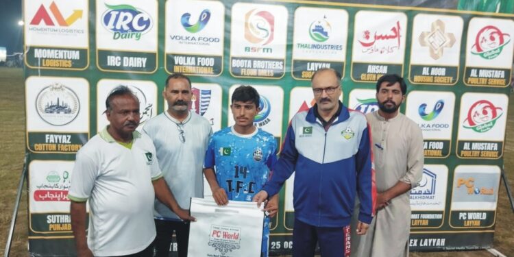 ڈی ایف اے سرگودھا نے بلوچ فٹبال کلب لیہ کو دو صفر سے شکست دے دی